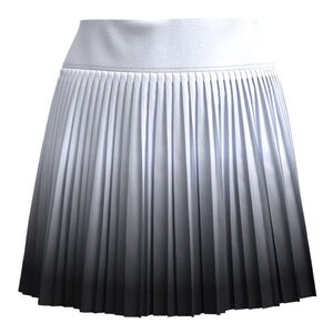 GG BLUE Home Ombre Pleated Skort 15.5 inch in WHITE/BLACK NIGHT S